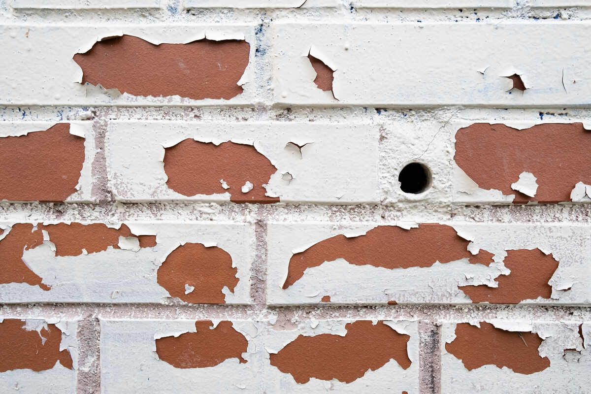 Hole in a brick wall