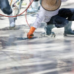 Swimming pool resurfacing with Plaster and Finish resulting in a smooth, new interior surface