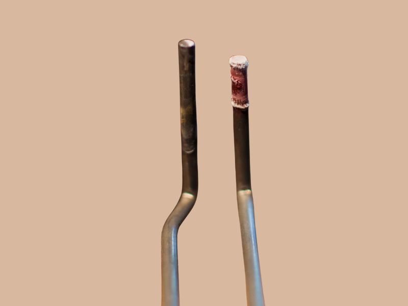 furnace dual-prong flame sensor. This is what is responsible for detecting when the gas has lit or, more importantly, when it has not.